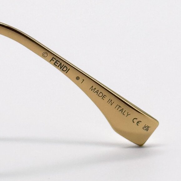 NEW FENDI SUNGLASSES FE40066U 30A GOLD/GRAY UNISEX EYEWEAR